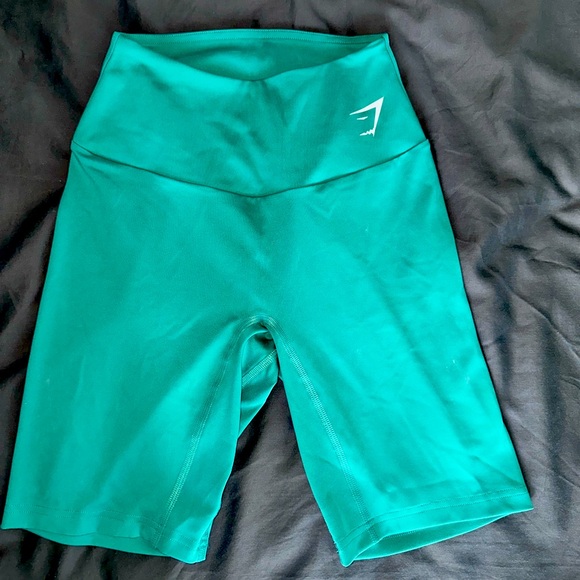 Green biker shorts (small) from Gymshark! - Picture 1 of 1